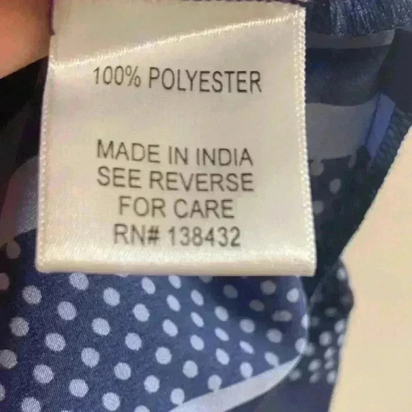 ModCloth navy blue pull over blouse granny core Peter Pan collar. Sz 1X. NWOT - Picture 3 of 6